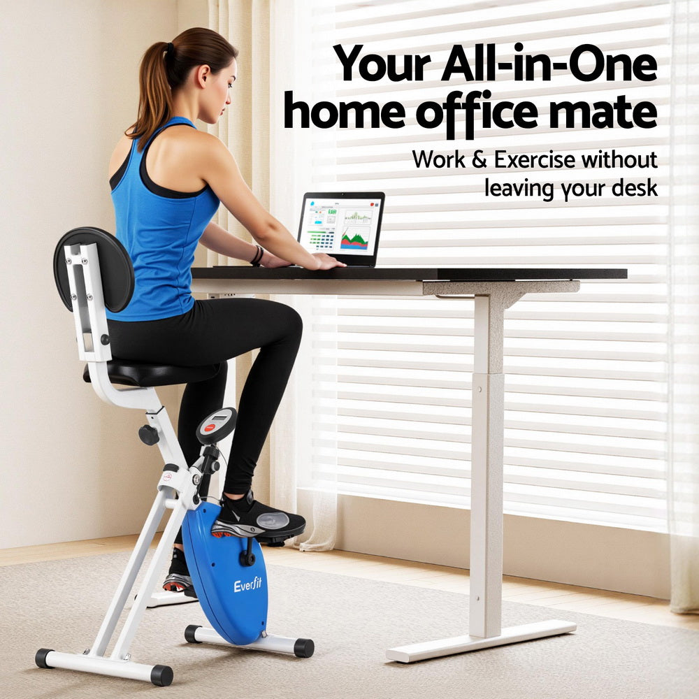 Under Desk Exercise Bike Magnetic Resistance X-bike Workouts 100kg Capacity