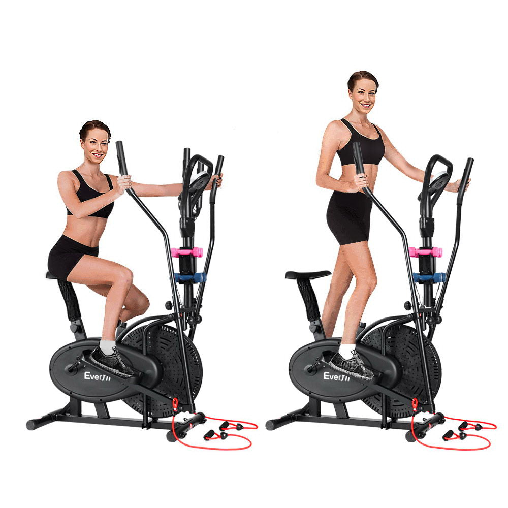 Exercise Bike 6 In 1 Elliptical Cross Trainer Home Gym Indoor Cardio