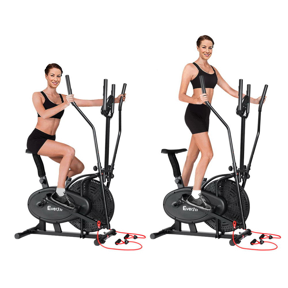 Exercise Bike 5 In 1 Elliptical Cross Trainer Home Gym Indoor Cardio