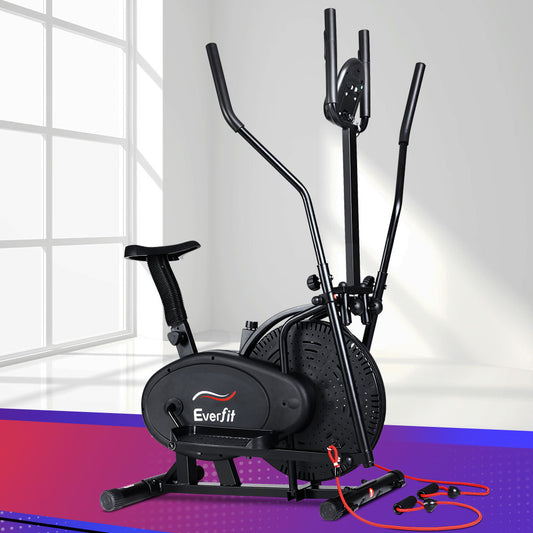 Exercise Bike 5 In 1 Elliptical Cross Trainer Home Gym Indoor Cardio