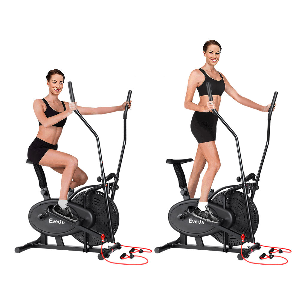 Exercise Bike 4 In 1 Elliptical Cross Trainer Home Gym Indoor Cardio