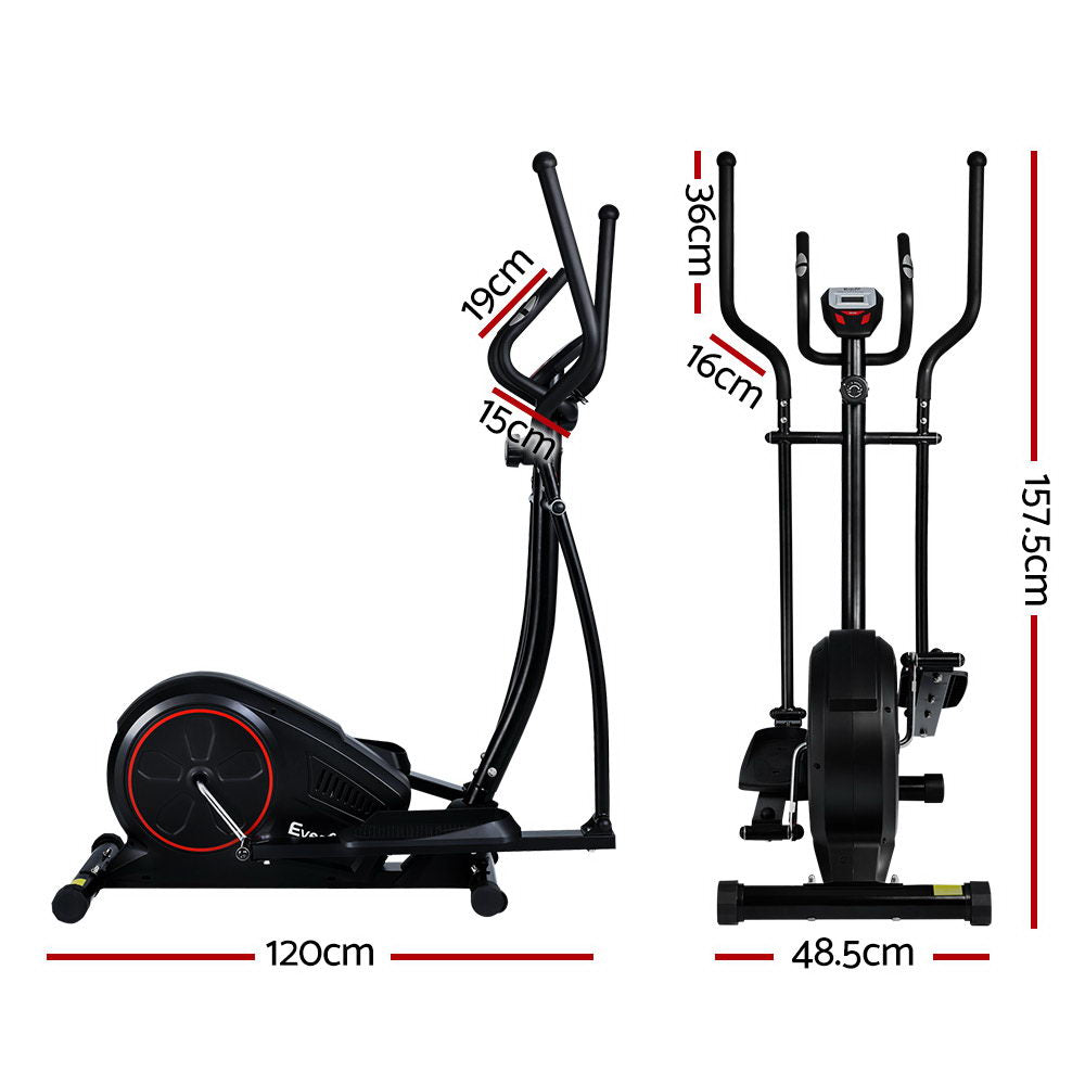 Exercise Bike Elliptical Cross Trainer Home Gym Fitness Machine Lcd
