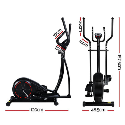 Exercise Bike Elliptical Cross Trainer Home Gym Fitness Machine Lcd
