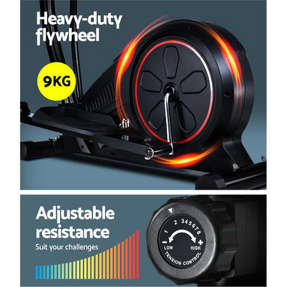 Exercise Bike Elliptical Cross Trainer Home Gym Fitness Machine Lcd