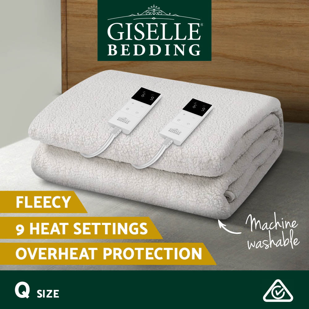 Queen Size Electric Blanket Fleece