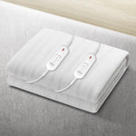 Giselle Heated Electric Blanket Washable Fully Fitted Polyester Underlay Pad Double