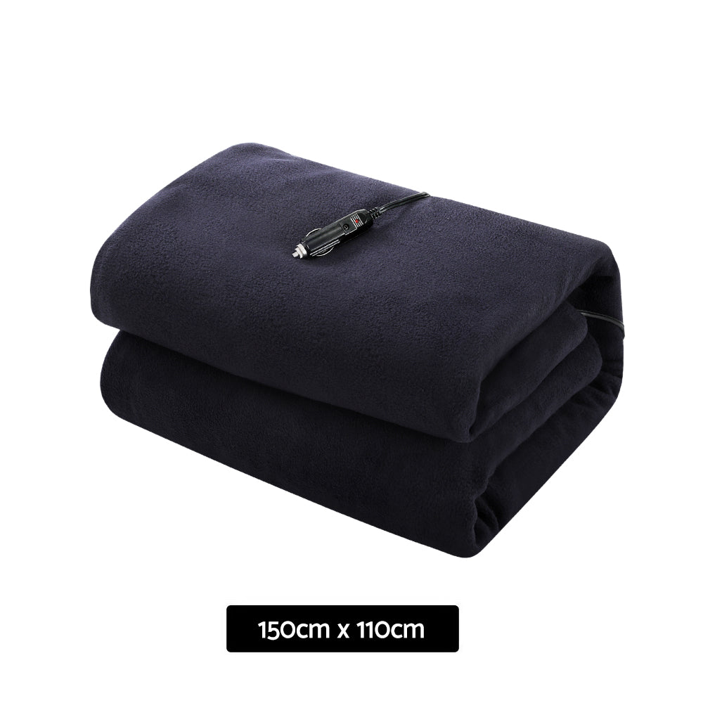 Electric Heated Blanket Car Truck Throw Rug Travel Camping 12V Dc Aut