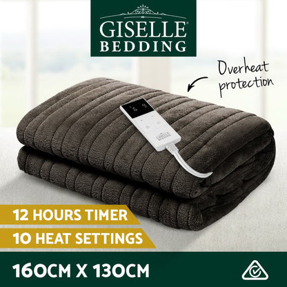 Electric Throw Blanket - Chocolate