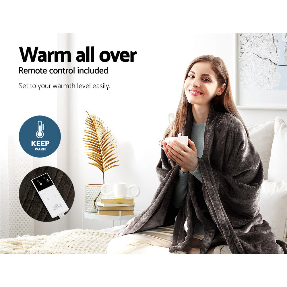 Electric Throw Blanket - Chocolate