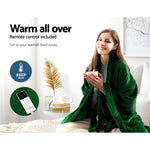 Electric Throw Rug Heated Blanket Washable Snuggle Flannel Winter