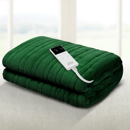 Electric Throw Rug Heated Blanket Washable Snuggle Flannel Winter