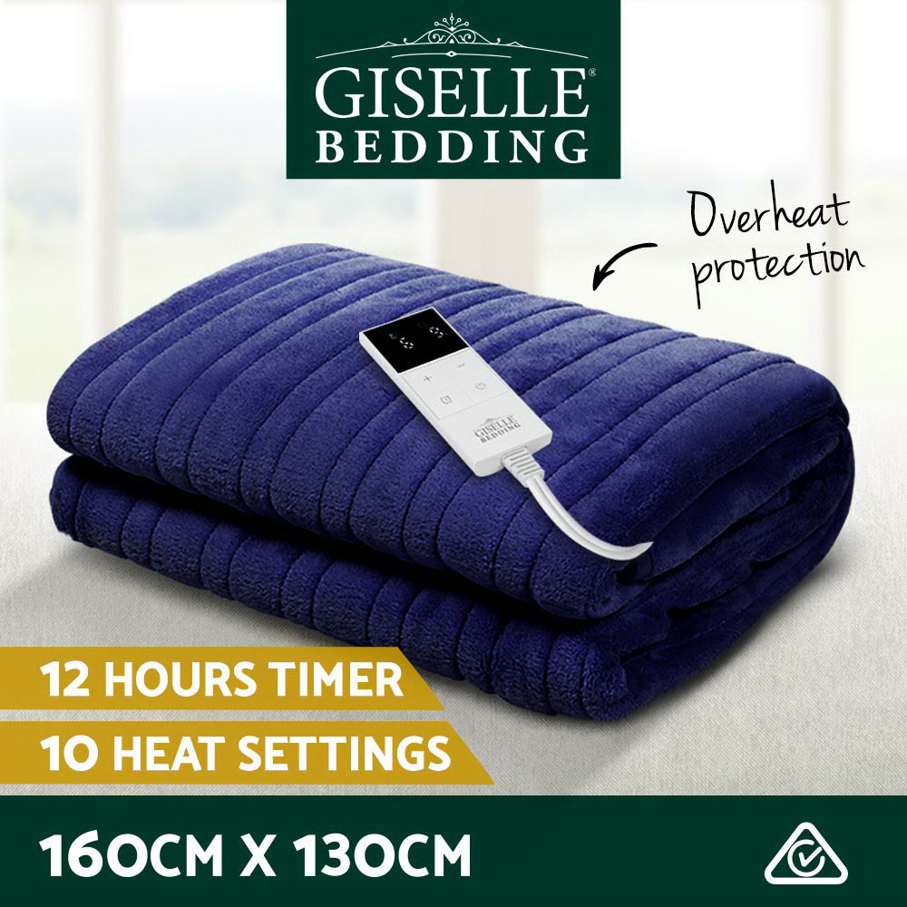 Electric Throw Blanket - Navy