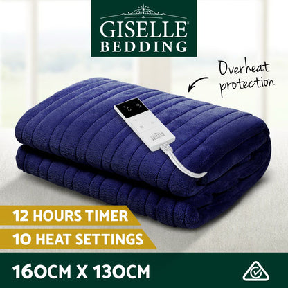 Electric Throw Blanket - Navy
