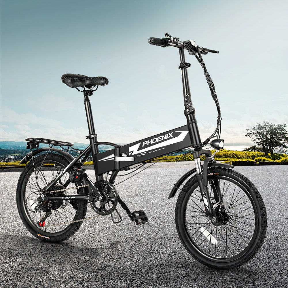 Phoenix 20 Inch Electric Bike Folding Urban Bicycle Ebike Removable Battery