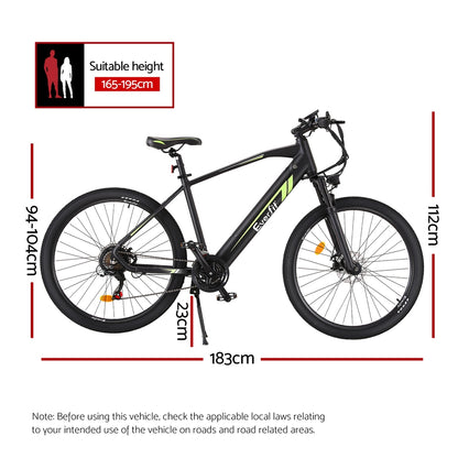 27.5 Inch Electric Bike Mountain Bicycle Ebike Battery 21 Speed