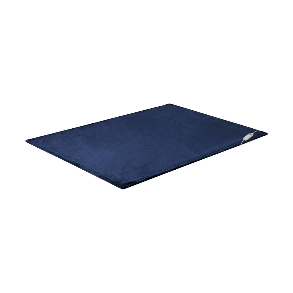 Heated Electric Throw Blanket Bedding Fleece Blue 160x130cm 9-Temp Settings
