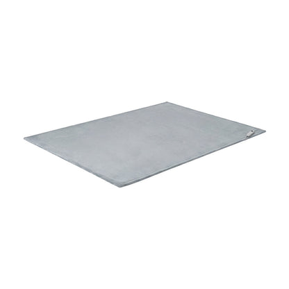 Washable Heated Electric Throw Blanket Bedding Fleece Light Grey 160x130cm