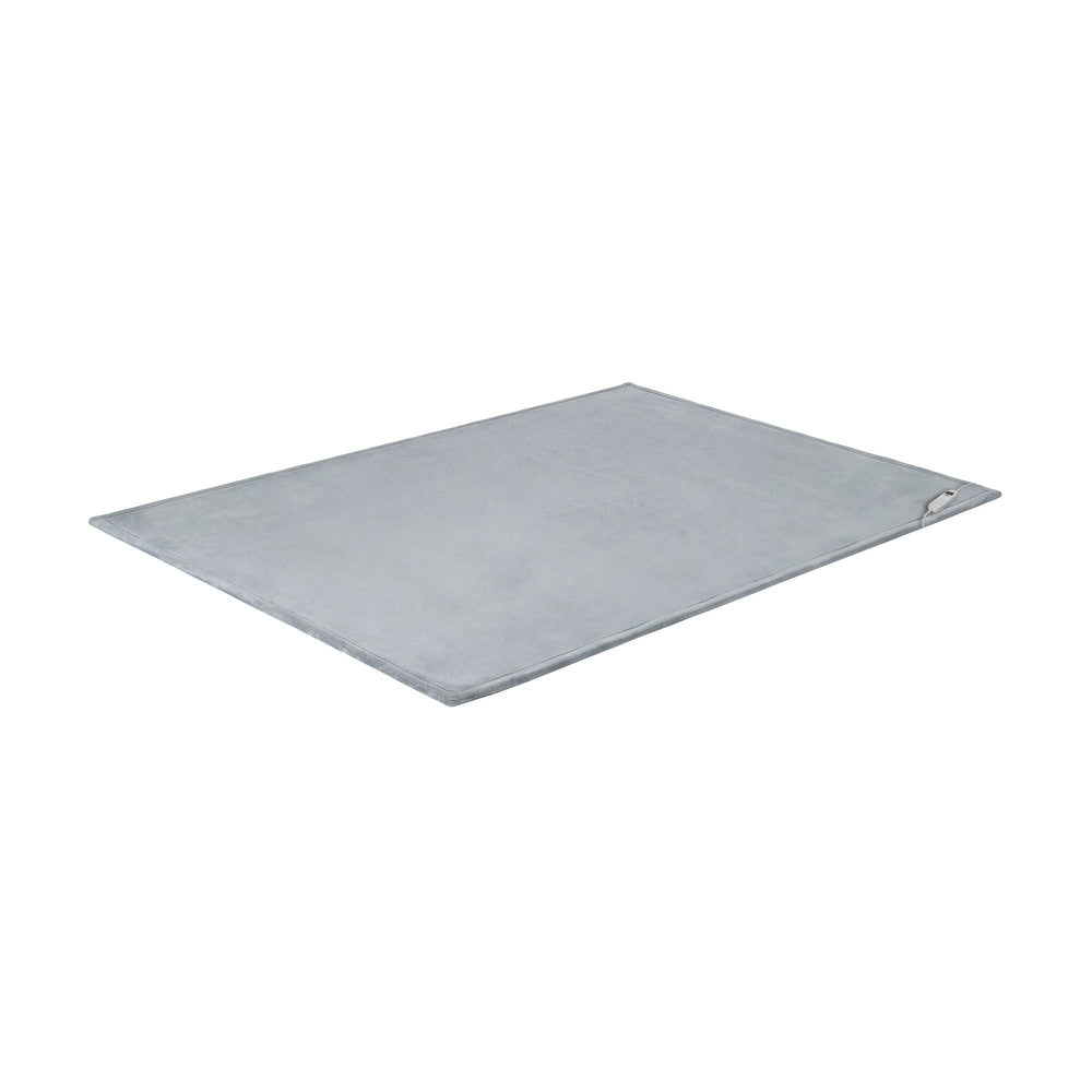 Washable Heated Electric Throw Blanket Bedding Fleece Light Grey 160x130cm