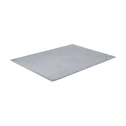 Washable Heated Electric Throw Blanket Bedding Fleece Light Grey 160x130cm