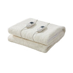 Heated Electric Blanket Bedding Collection Fleece Underlay King Single White 3-Temp Timer
