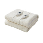Heated Electric Blanket Bedding Collection Fleece Underlay King Single White 3-Temp Timer