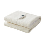 Heated Electric Blanket Bedding Collection Fleece Underlay King Single White 3-Temp Timer