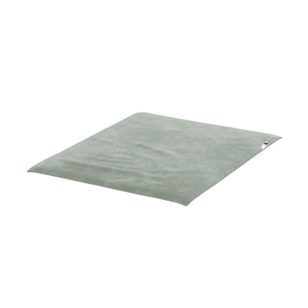 Electric Heated Blanket Washable Throw Rug Sherpa Coral Fleece Charcoal