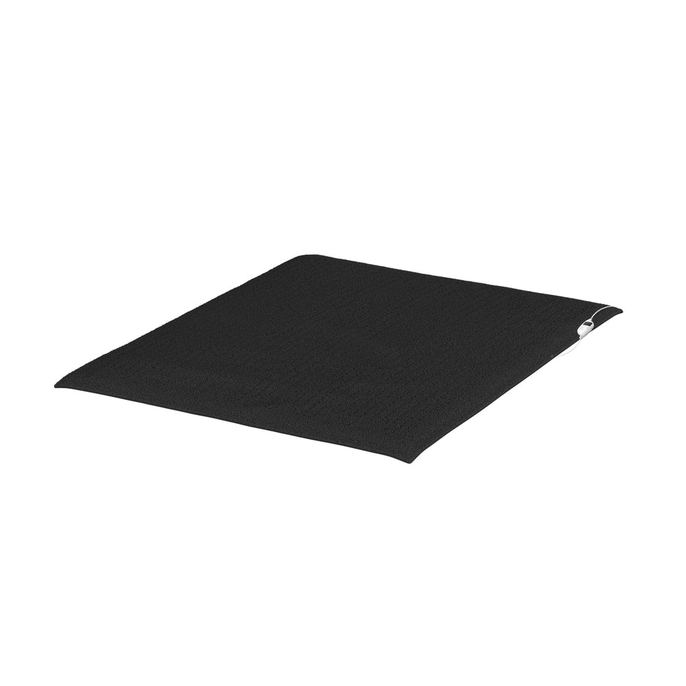 Electric Heated Blanket Washable Throw Rug Sherpa Coral Fleece Charcoal