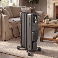 1.5kW Oil Free Column Heater 5 Fin Turbo | HomeAndLiving