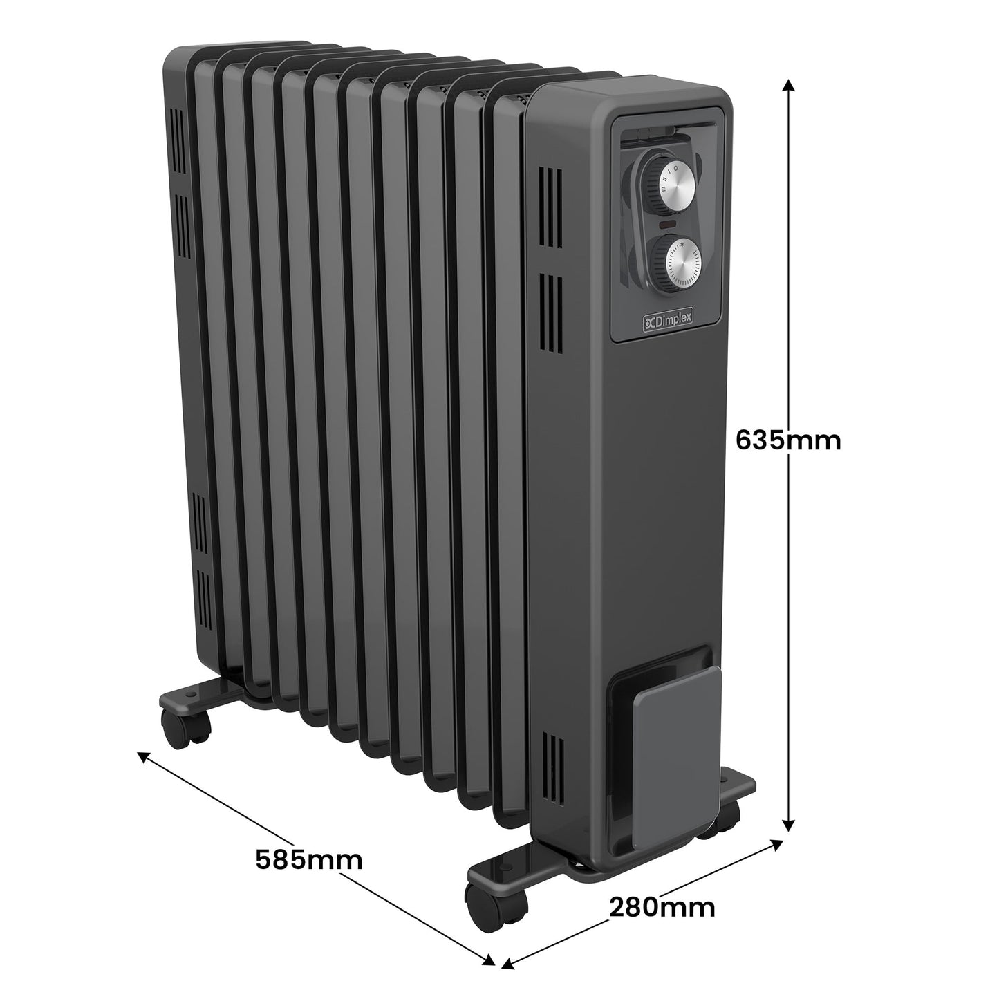 Column Heater Oil Free Black