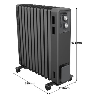 Column Heater Oil Free Black