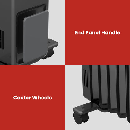 Column Heater Oil Free Black