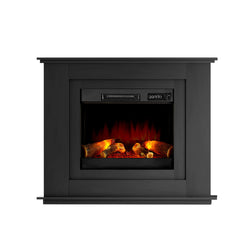 Winter Electric Fireplace Fire Heater 2000W Black