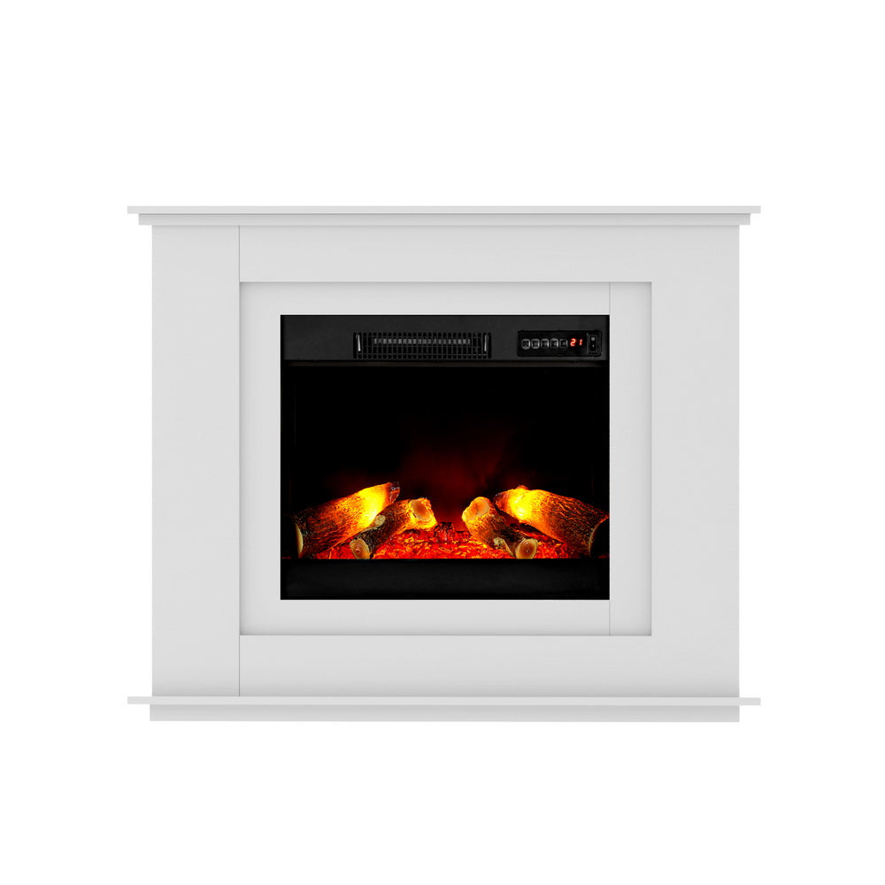 Electric Fireplace Fire Heater 2000W White