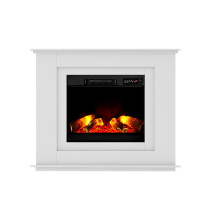 Electric Fireplace Fire Heater 2000W White