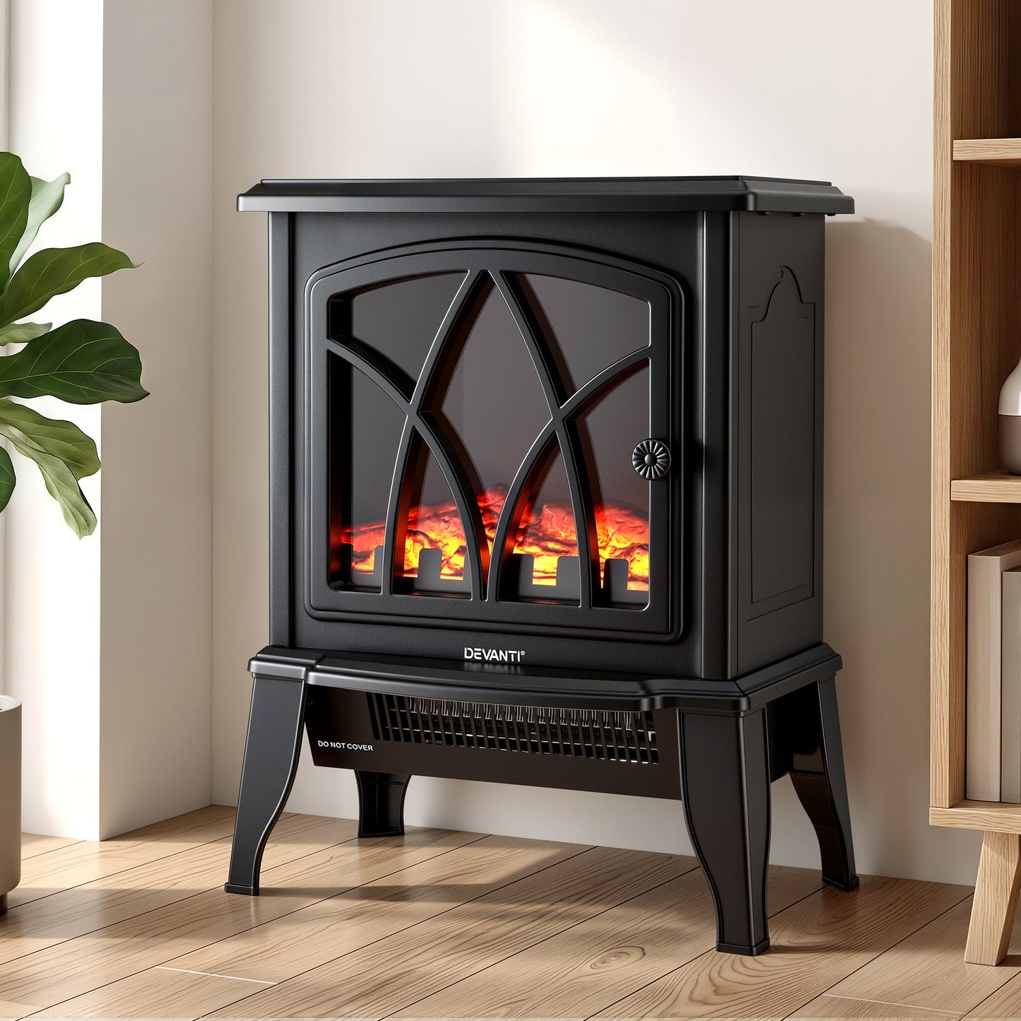 Electric Fireplace Heater Stove 2000W 3D Flame | HomeAndLiving
