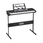 61 Keys Electronic Piano Keyboard Lighted Electric Keyboards Holder Stand