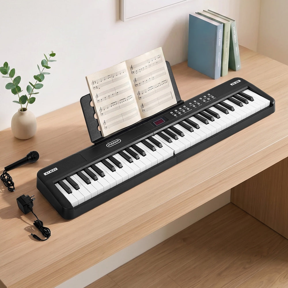 Foldable Electronic Keyboard 61 Keys 90x21x5.5cm