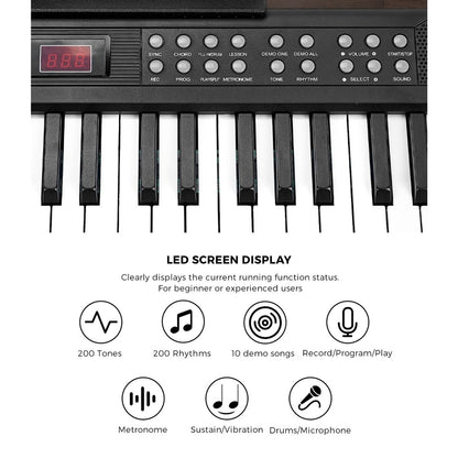 Foldable Electronic Keyboard 61 Keys 90x21x5.5cm