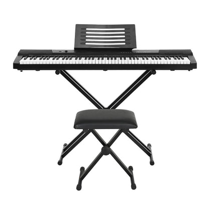 88-Key Digital Piano Keyboard - Electric with Stand, Stool & Pedal