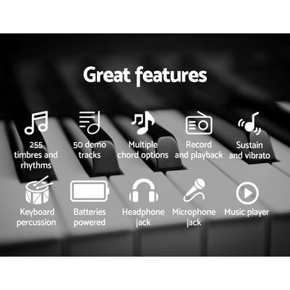 61 Keys Electronic Piano Keyboard Digital Electric w/ Stand Stool Speaker