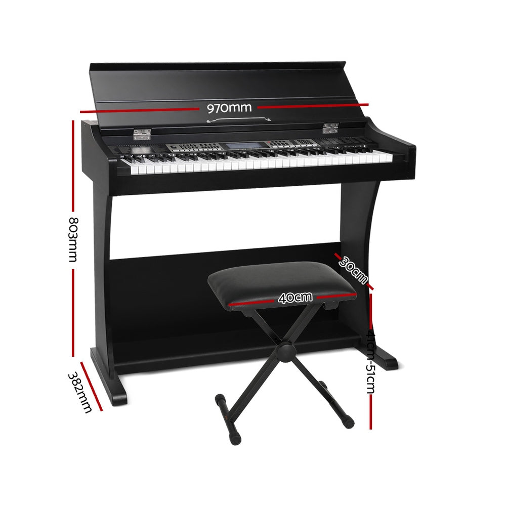 61 Keys Electronic Piano Keyboard Digital Electric Classical Stand w/ Stool