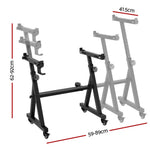 Heavy Duty Adjustable Piano Stand with Lockable Wheels Z-Stand Black