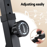 Heavy Duty Adjustable Piano Stand with Lockable Wheels Z-Stand Black