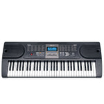 61-Keys Electronic Keyboard Piano with Stand Black/Pink/Silver