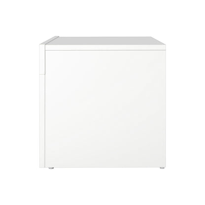 TV Stand Cabinet Entertainment Unit RGB LED Gloss 130cm White