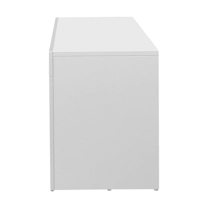 TV Cabinet Entertainment Unit Stand LED RGB Gloss Furniture White 180CM