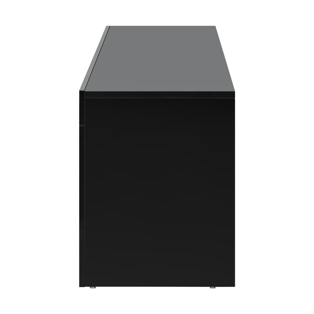 LED RGB TV Entertainment Unit 180cm Black | HomeAndLiving