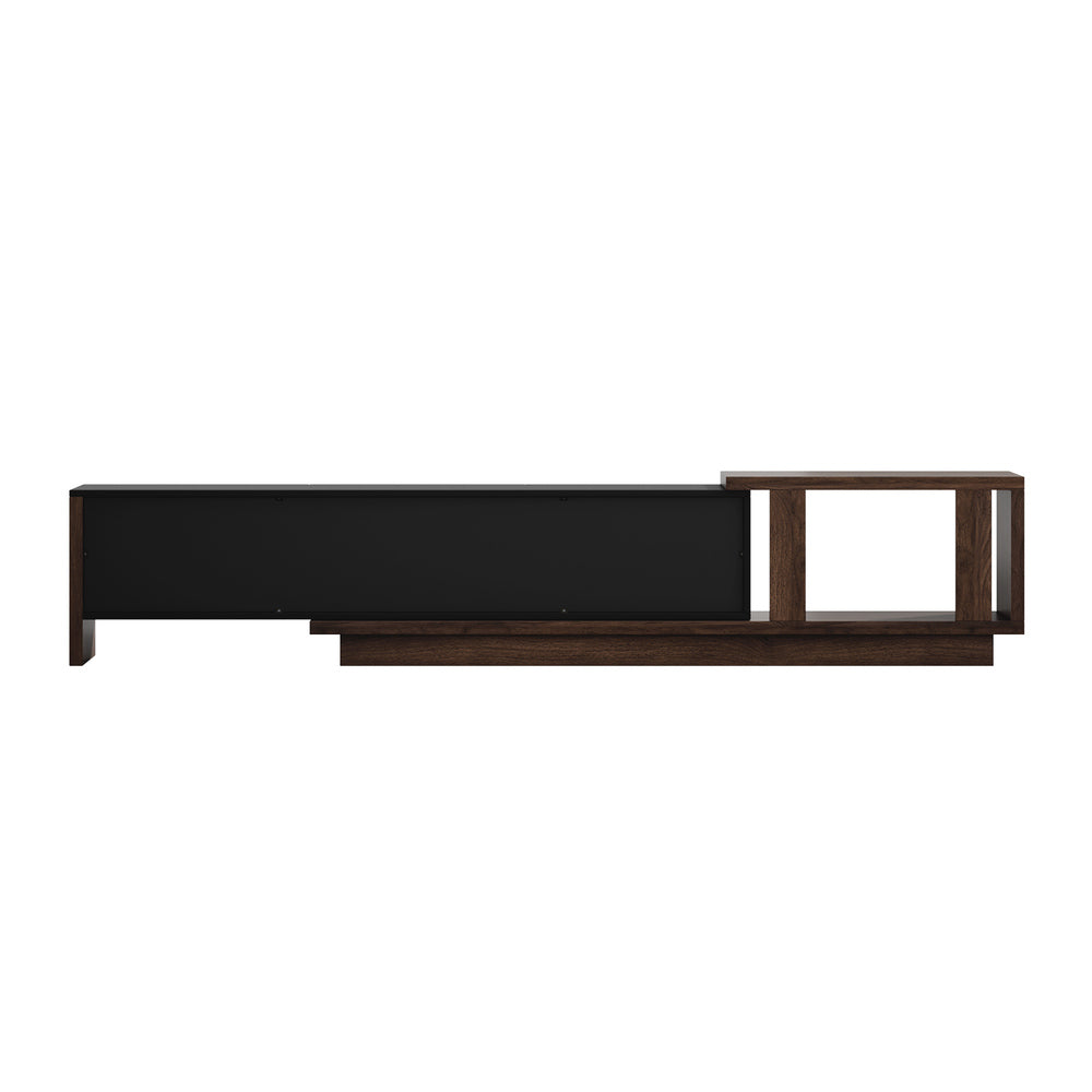Extendable Entertainment Unit 3 Drawers 211x39x39cm