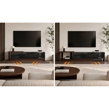 Extendable Entertainment Unit 3 Drawers 211x39x39cm
